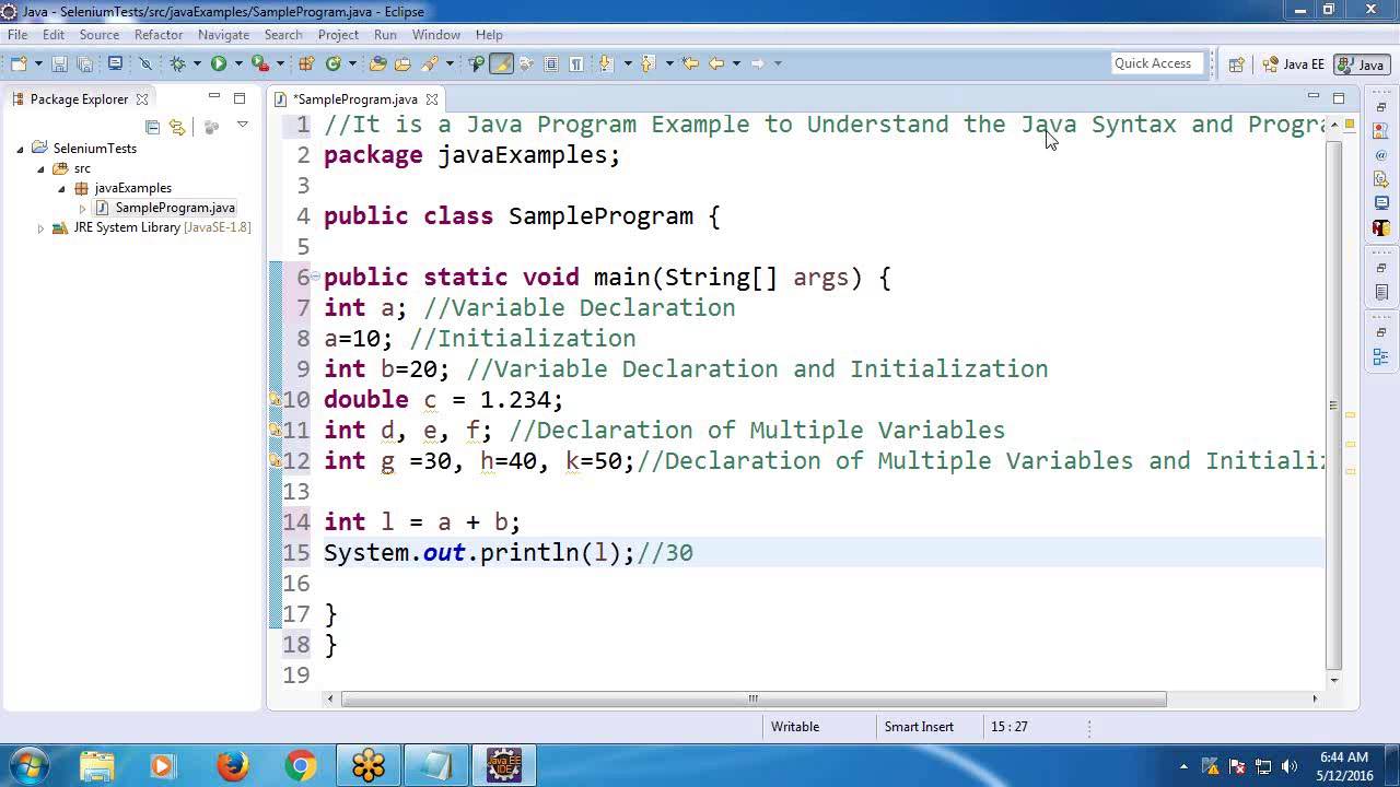 Sample Programs In Java Yellowbrain